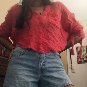 Free People Pink top